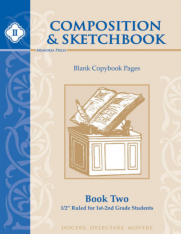 Composition & Sketchbook II: 1/2" Ruled for 1st-2nd Grade Students